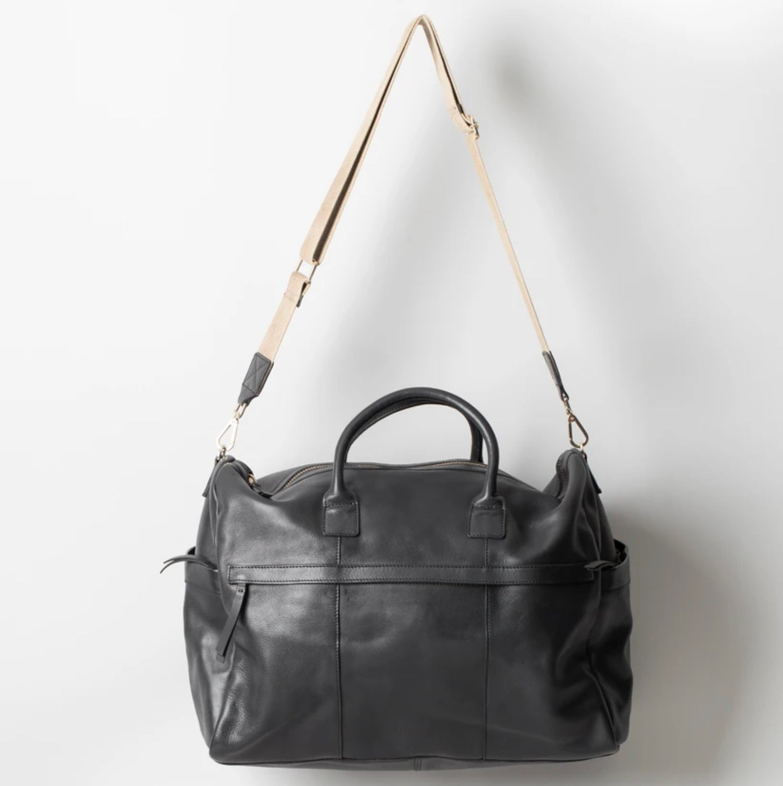 Juju & Co. | Leather Travel Bag | Black