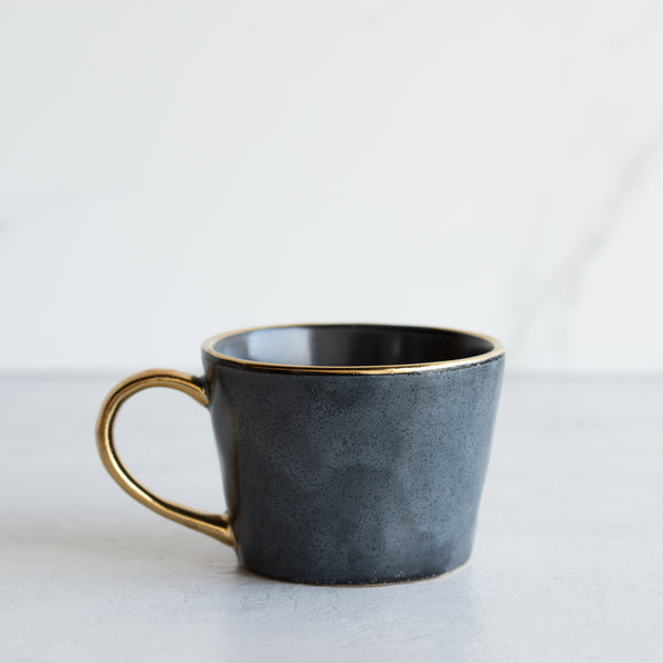 Gilded Mug | Charcoal / Gold