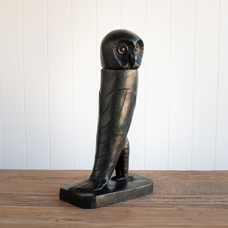 Bronze Owl Sculpture