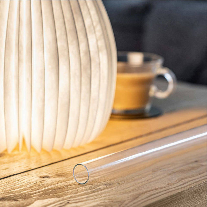 LED Vase Lamp paper material detail | American Walnut base