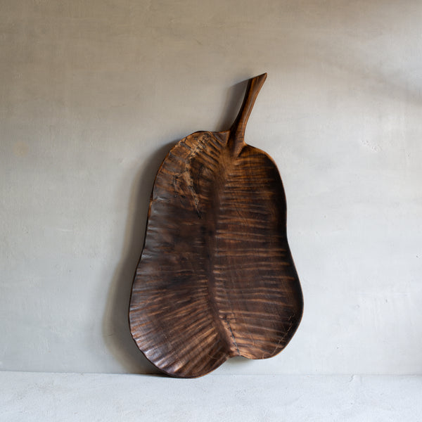 Hand-carved Teak Leaf Platter | Example 'B'