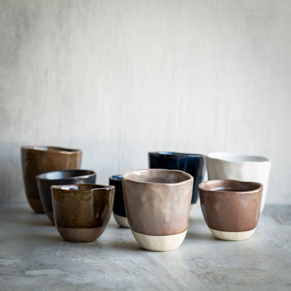Japanese Ceramics | Lopsided Mug - Black Small