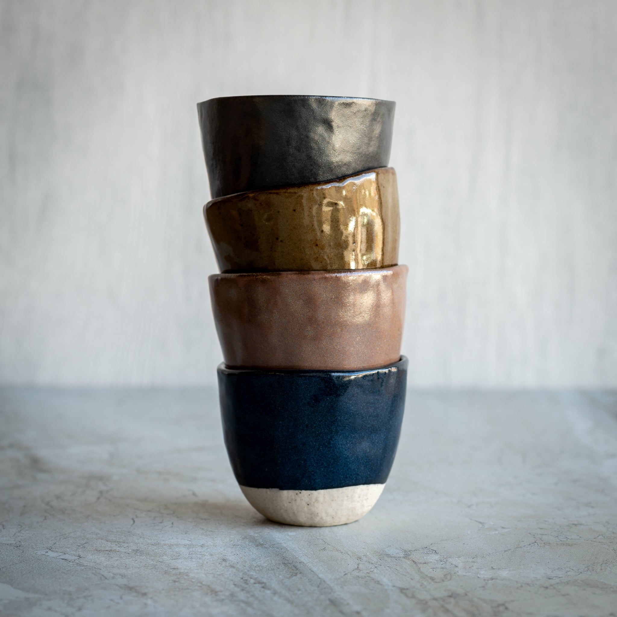 Japanese Ceramics | Lopsided Mug - Black Small