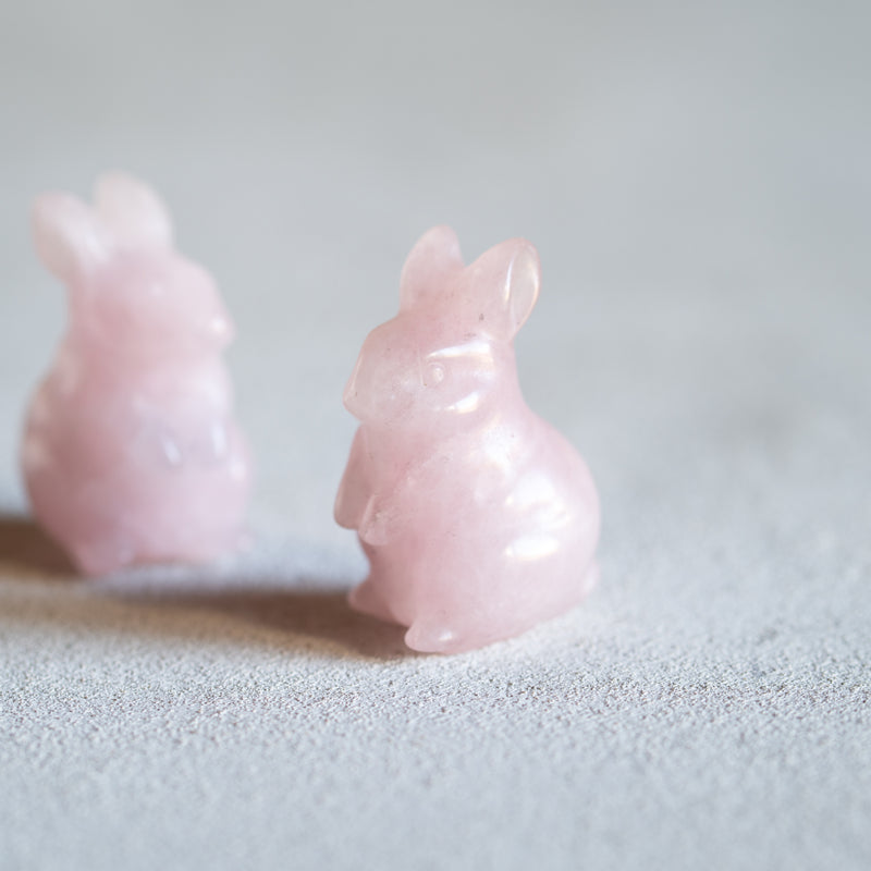 Rose Quartz Bunny Rabbit