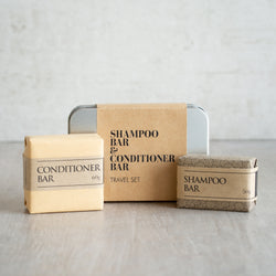 Handmade Shampoo & Conditioner Bars Travel Kit