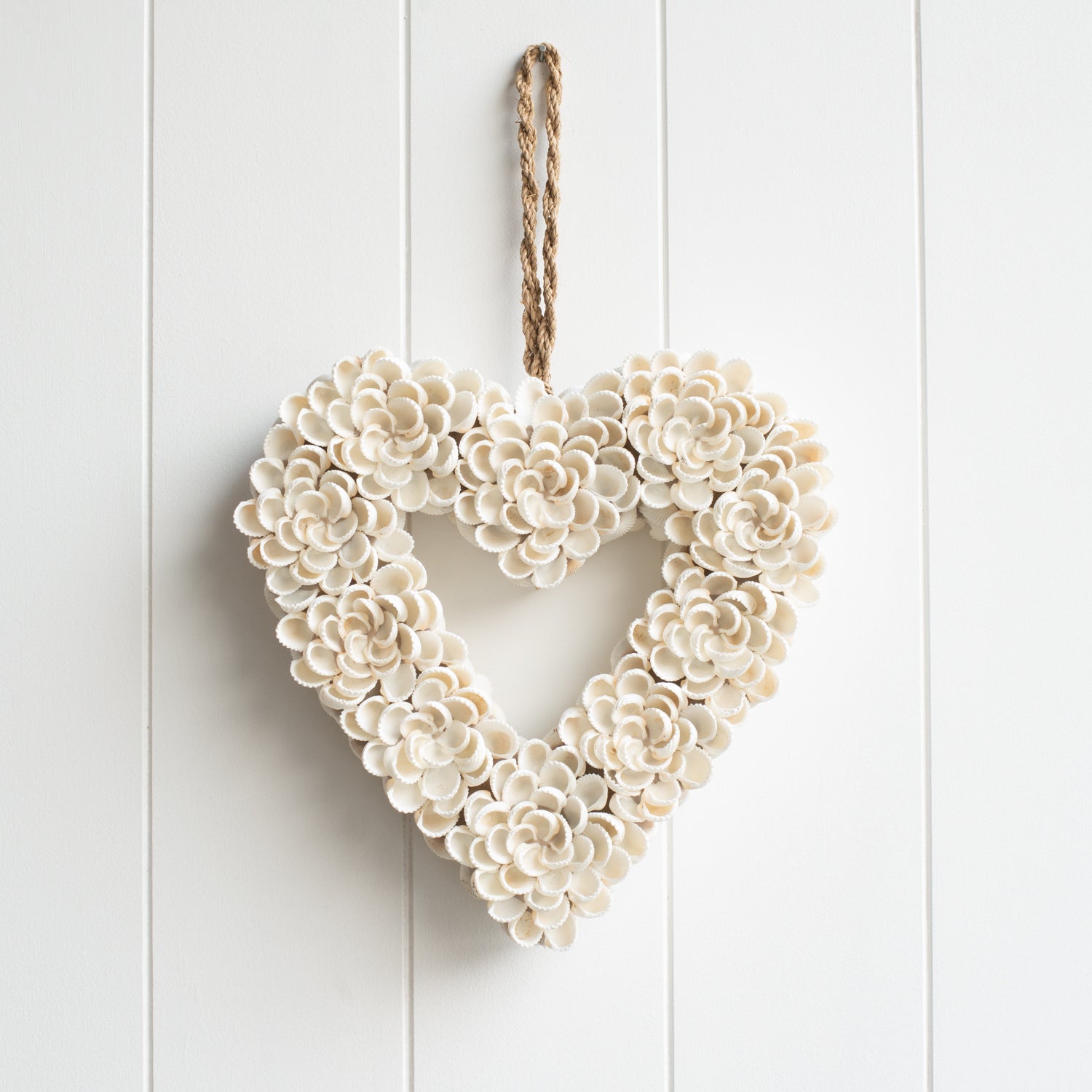 Shell Love Heart Decoration - Large | Folklore Shell Ornaments