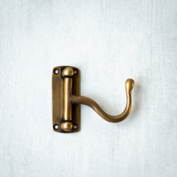 Brass Coat Hook | ‘Simple Hinged’ Hook