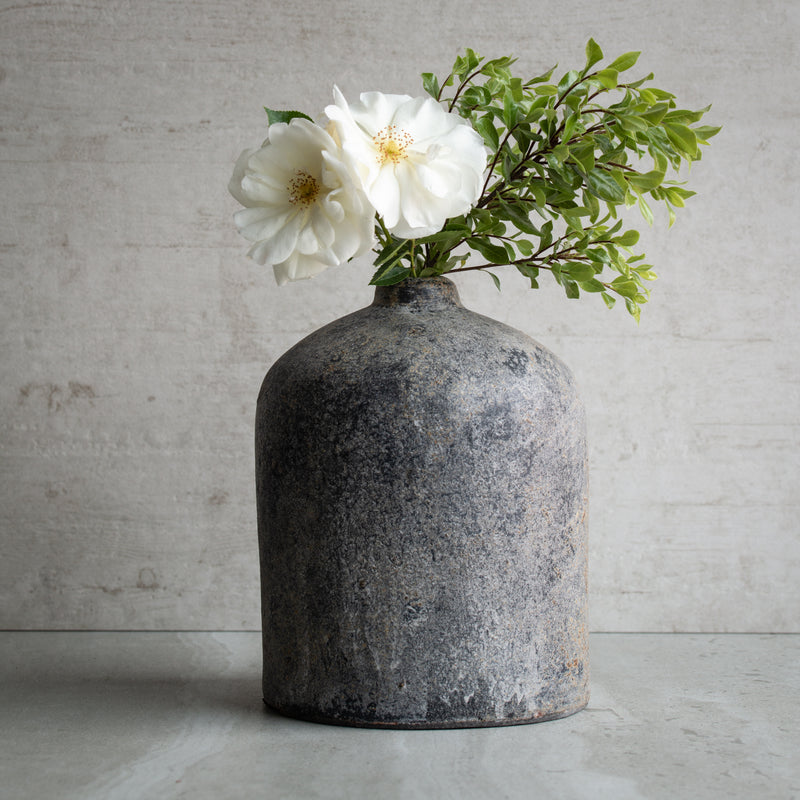 Terracotta Bottle Vase Set | Antique Finish (Dry)