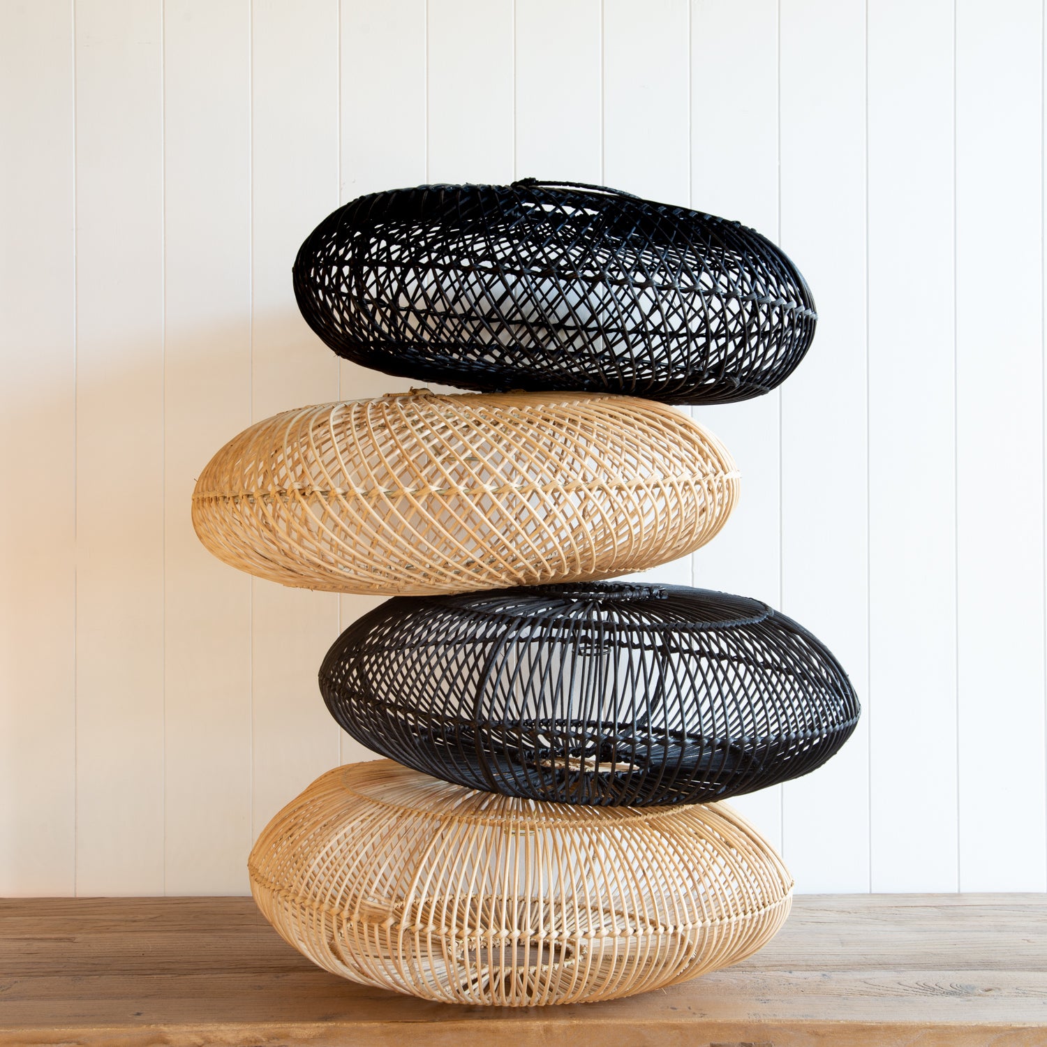 Curio Urchin Rattan Light Shade NZ Folklore Lighting