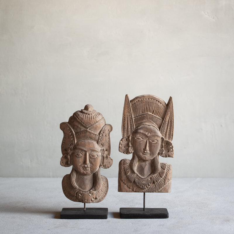 Hand Carved Wooden Tribal Masks | Selected Pairs