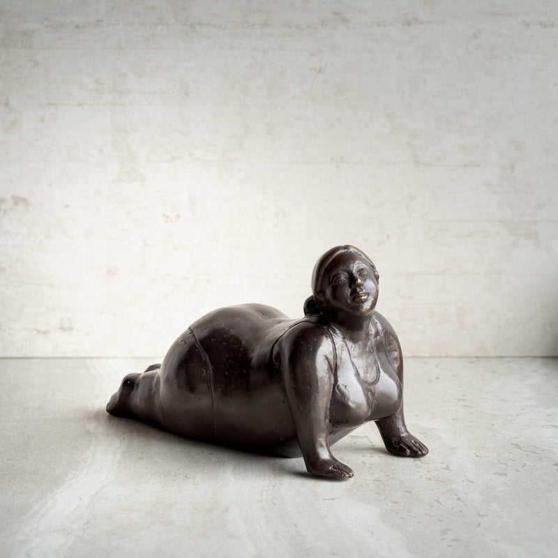 Bronze Yoga Lady Sculpture | Cobra Pose