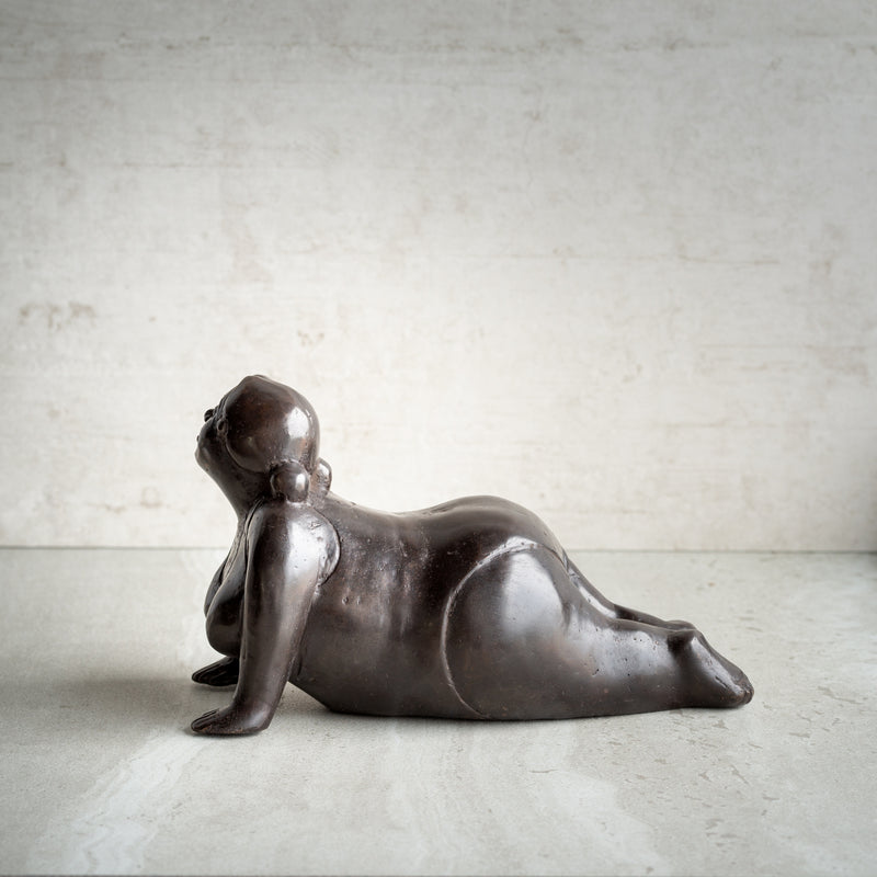 Bronze Yoga Lady Sculpture | Cobra Pose
