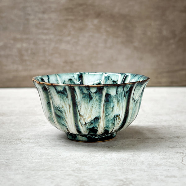 Small Bowl | Drip Glaze | Fluted