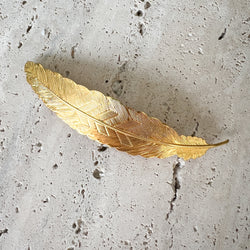 Feather Hair Clip | Gold