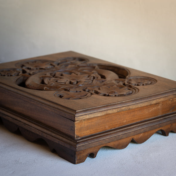 Wooden Box | Vintage Hand-Carved