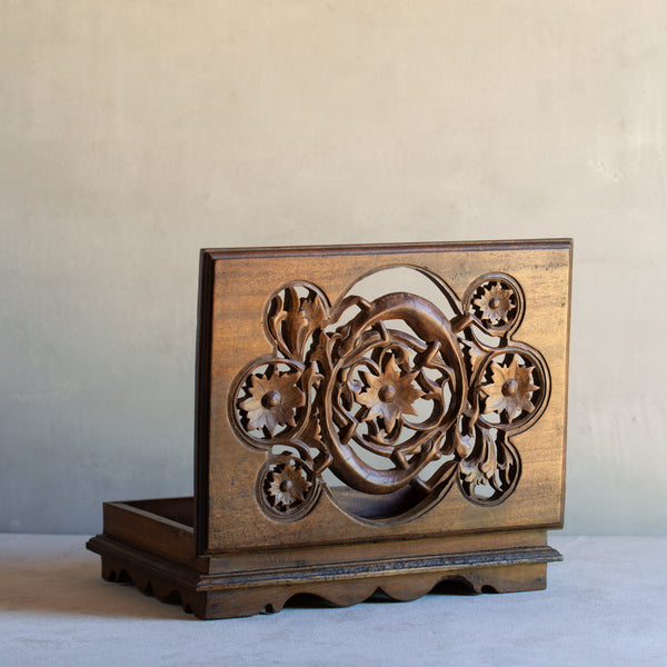 Wooden Box | Vintage Hand-Carved