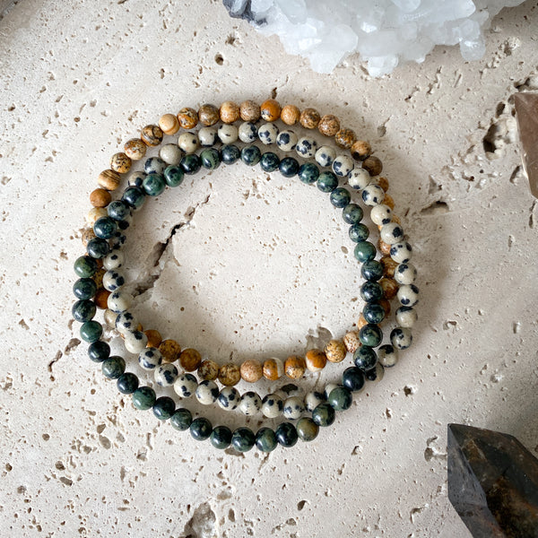 Natural Stone Bracelet Set/3 | Aubrey