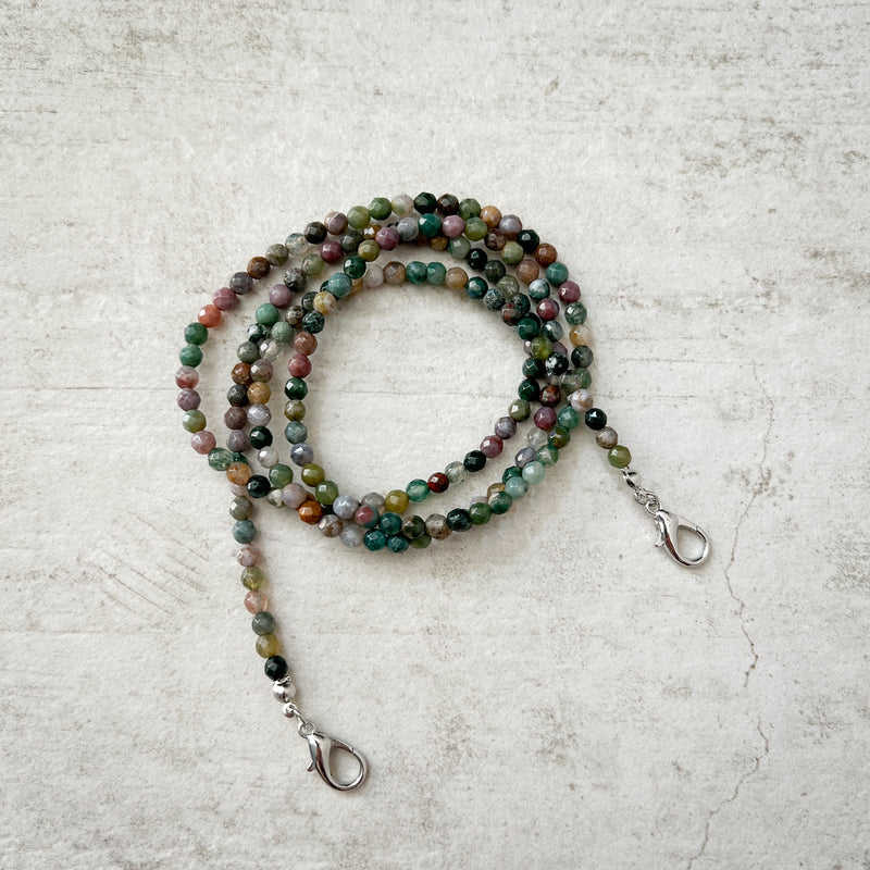 Glasses Keeper / Chain | Natural Stone Indian Agate
