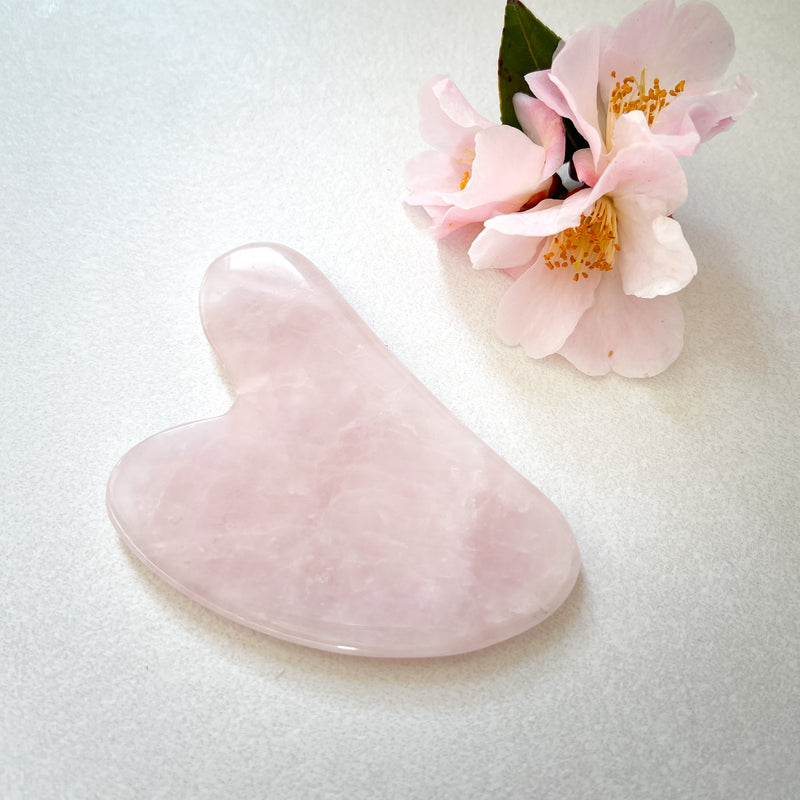 Rose Quartz Gua Sha Facial Massage Tool