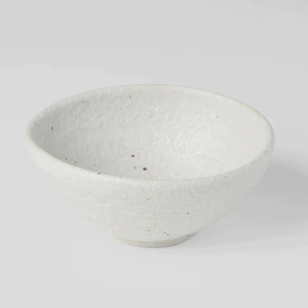 Japanese Ceramics | Shell White Egg Shaped Bowl