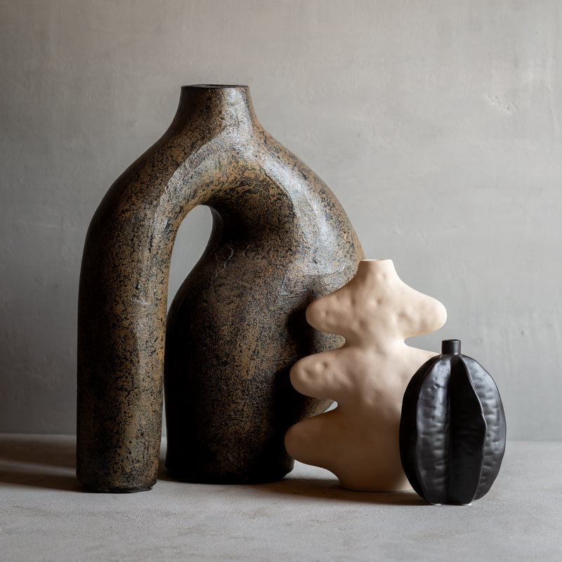 Tanio Ceramic Vase | Cream