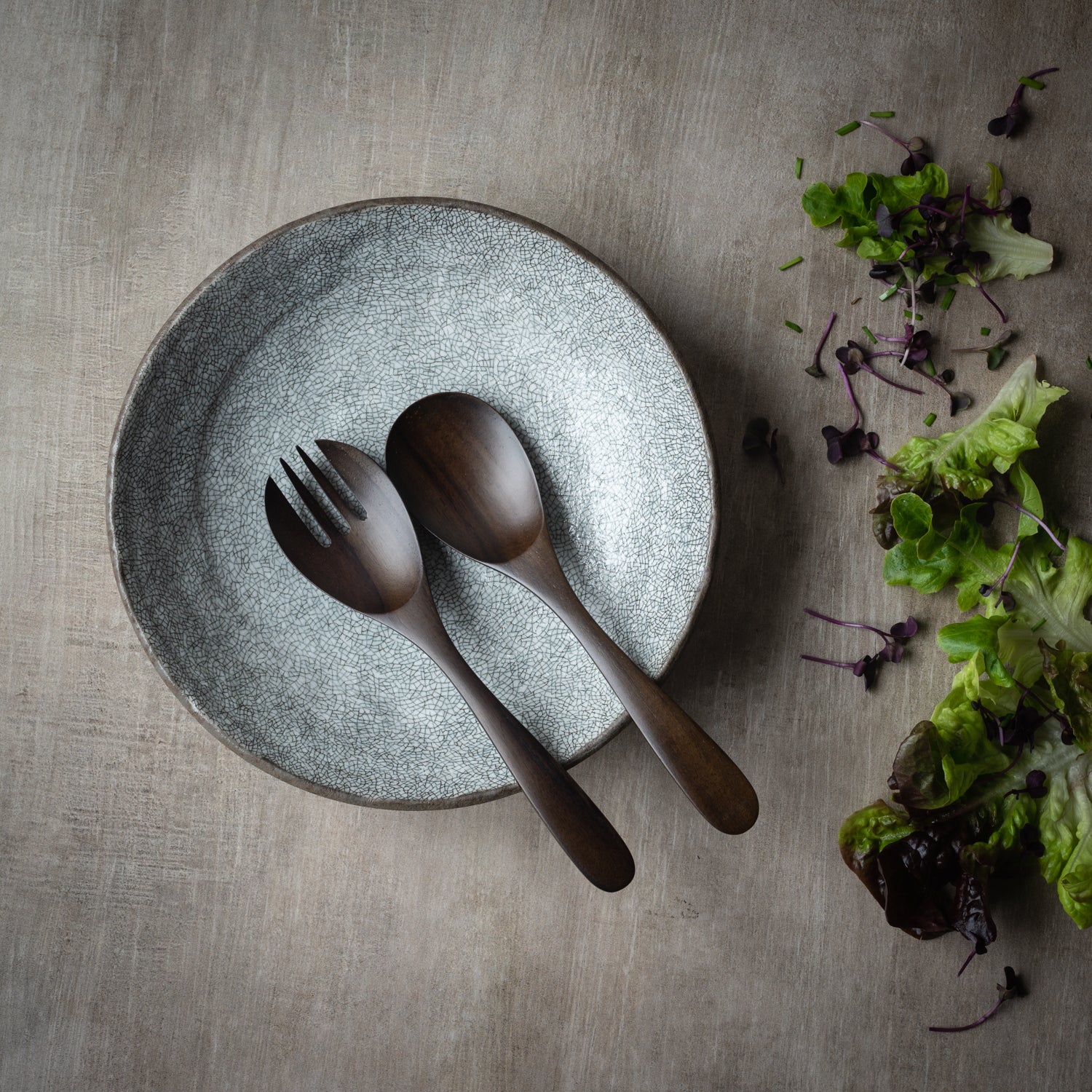 Salad Servers | Dark Rosewood